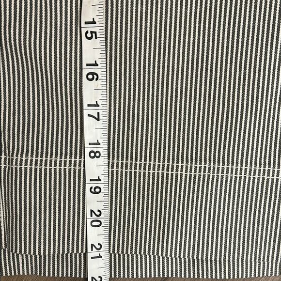 Talbots Women’s Gray White Striped Nautical Summer Classic Basic Skirt Size 14 - Picture 5 of 8